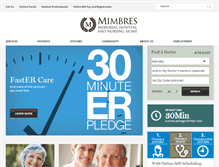 Tablet Screenshot of mimbresmemorial.com